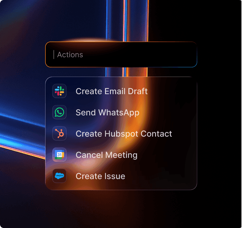Instant, One-Command Actions